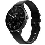 Fire-Boltt Phoenix Air Smart Watch 1.26” Round Display, Rotating Button, Wireless Charging, Ultra Lightweight Metal Body, Bluetooth Calling, Smartwatch with Silicone & Mesh Steel Straps Carbon Black