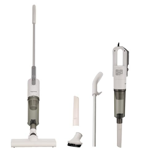 Lifelong 2-in-1 Handheld & Stick Vacuum Cleaner | 14KPA Suction | HEPA Filter | 3 Cleaning Heads for Dust Mite, Bed, Sofa, Floor | Click Lock Detachable Dust Cup | For Home Use Dry Vacuuming (LLVC922)