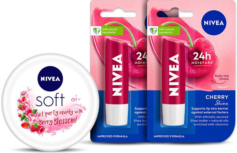 NIVEA Lip Balm, Fruity Peach Shine,4.8 g (Pack of 1)