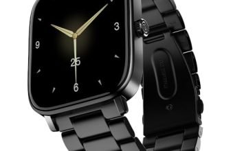 Noise Quad Call 1.81″ Display, Bluetooth Calling Smart Watch, AI Voice Assistance, 160+Hrs Battery Life, Metallic Build, in-Built Games, 100 Sports Modes, 100+ Watch Faces, 5 Watts (Elite Black)