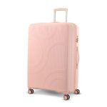 KAMILIANT by American Tourister Selva|Trolley Bag Check-in Large Size (80 cms) for Travel| Hard Case Polypropylene (PP) Suitcase|360° 8-Wheel Spinner Luggage Trolley|Combination Lock| Peach