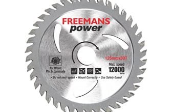 FREEMANS TCT530 Power Circular Saw Blade/Cutting Wheel Use for Wood Cutting || Plywood Cutting || Plastic Cutting, || Laminate Cutting – 5 Inch 125mmx30T (Pack of 20 Pieces)