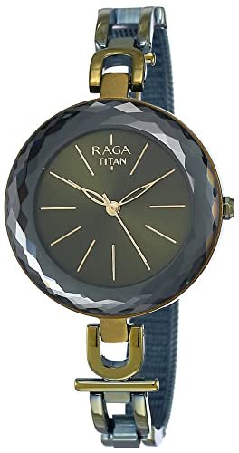 Titan Raga Facets Analog Gunmetal Dial Women’s Watch-NN95122QM01/NQ95122QM01