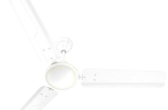 Havells REO Vaayu 1200mm ES Ceiling Fan | High Speed, High Air Delivery | Strong & Powerful, Air Delivery: 220CMM| RPM: 370| 2 Year Warranty | (Pack of 1, White)