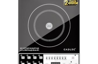 Cadlec CookEase 2000W Induction Cooktop | 8 Cooking Modes, Auto Shut-Off, Over-Heat Protection, LED Display, BIS Approved, 2-Year Warranty | Black