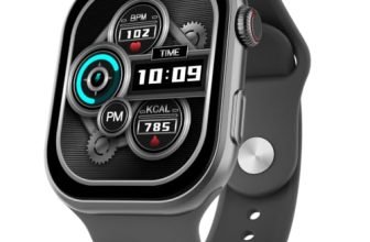 Fire-Boltt Brillia Smart Watch 2.02” Super AMOLED Display, Bluetooth Calling, SpO2, Heart Rate Monitor, 120+ Sports Modes, Fitness Tracker, Voice Assistant, Smart Watch for Man & Women