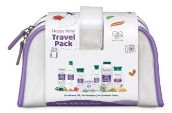 Himalaya Baby Gift Pack (7 items) with FREE Maternity Travel Pouch| No.1 Doctor Prescribed | Gentle, Safe & Researched for baby’s skin & hair