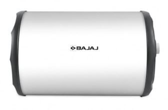 Bajaj Majesty Pro Horizontal Geyser 15 L (Center pipe)| Glassline coated tank | Shock resistant body | Warranty: 7 Yr Tank, 2 Yr Comprehensive | BEE Rating 4 Star | Suitable for low ceiling heights