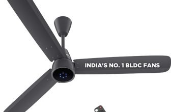 Atomberg Renesa Epoque | Advance air+ Technology | Sleek Fan | LED Indicator | Low Noise with 2 Year Warranty BLDC Motor with Remote 1200 mm Ceiling Fan(5 Star | Pebble Grey | Pack of 1)