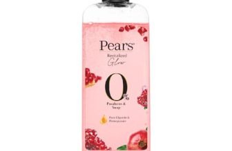 Pears 98% Pure Glycerin Revitalized Glow Body Wash with Pomegranate and 0% Parabens & Soap for a Revitalized Glow, 250ml