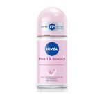 NIVEA Pearl and Beauty 50ml Deo Underarm Roll On | With Pearl Extracts & Avocado Oil | 72 H Long Lasting Floral Scent | 0% Alcohol and Dermat Approved | For Women