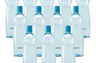 MILTON Pacific 1000 Pet Water Bottles, 1 Litre Each, Set of 12, Sky Blue | BPA Free | Leak Proof | Office Bottle | Gym Bottle | Home | Kitchen | Travel Bottle | Hiking | Treking Bottle | Reusable