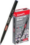 LUXOR Blue CD/DVD/OHP Marker(Set of 10, Blue)