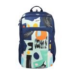 F Gear Akira Navy 26L Backpack, 3 Spacious Compartments, 3 Pockets and 1 Hidden Pocket|Anti theft Backpack|Airflow Padded Back Panel|Lightweight & Durable|Ideal for Office, Daily Use & Travel