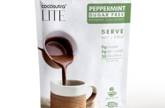 COCOSUTRA SUGAR FREE Peppermint Drinking Chocolate Mix | Zero Sugar, Low Carb, Low Calorie | Stevia & Erythritol based | Keto Friendly Drink | Enjoy hot or cold | 200 g | 10 cups