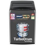 LG 7 Kg 5 Star Smart Inverter Technology Fully Automatic Top Load Washing Machine (T70VBMB1Z, Auto Prewash, Turbodrum, Stainless Steel drum, LED Display, Smart Diagnosis Middle Black)
