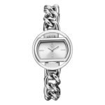 Fastrack Vyb Spotlight with Quartz Analog Silver Dial Silver Brass Strap Watch for Women – FV60146SM01W
