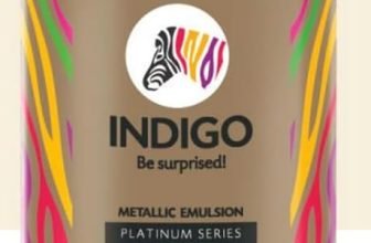 Indigo Metallic Emulsion Platinum Series – Sparkling Metallic Texture Wall Paint | Water-Based | Anti-Fungal & Algae Resistant | Interior & Exterior Use | 10 L Maroon