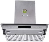Faber 60 cm 1000 m³/hr Straight Glass Kitchen Chimney (HOOD 3N1 AEROSTATION GLAMOUR FT AS LTW60, 2 Baffle Filters, Antique Silver)