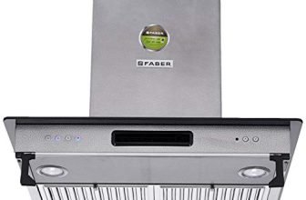 Faber 60 cm 1000 m³/hr Straight Glass Kitchen Chimney (HOOD 3N1 AEROSTATION GLAMOUR FT AS LTW60, 2 Baffle Filters, Antique Silver)