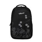 F Gear Century Black 27L School Backpack, Raincover, Water-Resistant