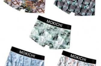 MOKICHI Men’s Printed Boxer Briefs for Comfortable Everyday Wear | Stretchable Trunks with Soft Waistband | Stylish Printed Innerwear for Men | Pack of 5