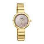 Sonata Poze 9 with Quartz Analog Pink Dial IPG SS Cut fold Strap Watch for Women – SP80184YM01W