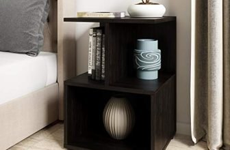 Amazon Brand – Solimo Uno Engineered Wood Wenge Finish Contemporary Bedside Table (Brown)