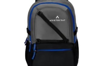 Aristocrat Hype 33L Laptop Backpack (Upto 17″), 2 Compartments, Grey
