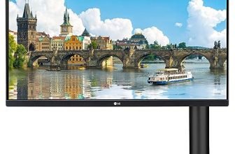 LG 27″(68.5 Cm) QHD Ergo IPS Monitor(2K) 2560 X 1440 Pixels, HDR 10, Srgb 99%, 5 Ways Adjustment – Height, Pivot, Swivel, Extend & Retract, USB-C with Power, LCD, Hdmix 2, Dp-27QN880, Black