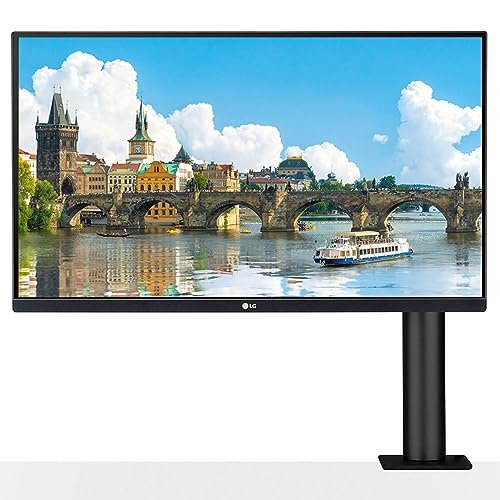 LG 27″(68.5 Cm) QHD Ergo IPS Monitor(2K) 2560 X 1440 Pixels, HDR 10, Srgb 99%, 5 Ways Adjustment – Height, Pivot, Swivel, Extend & Retract, USB-C with Power, LCD, Hdmix 2, Dp-27QN880, Black
