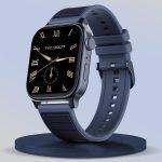 Fire-Boltt Rise Force 1.85 BT Calling, Nylon Fluoroelastomer Hybrid Strap Rotating Crown Smartwatch(Ocean Navy Strap, Free Size)