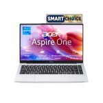 Acer Aspire One, Intel Core Celeron N4500, 8GB LPDDR4 RAM/ 256GB SSD, 14.0″/35.56cm WXGA Display, Intel UHD Graphics, Win 11 Home, Pure Silver, 1.3 Kg, A114-45, Thin and Light Laptop