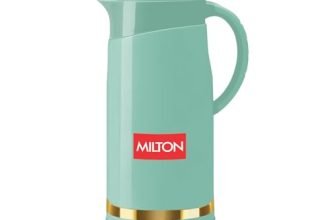 Milton Renova 1500 Water Jug, PU Insulated Inner Stainless Steel Hot & Cold Jug, BPA Free, Leak Proof, 1.3 L, Light Green, Ideal for Tea, Coffee, Water, Hot Beverages