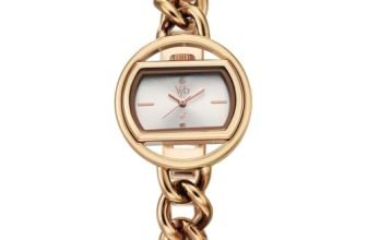 Fastrack Vyb Spotlight with Quartz Analog Silver Dial Rose Gold Brass Strap Watch for Women – FV60146WM01W