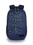 Gear Keep It Real 40L Large Water Resistant School Bag/Casual 5 Compartment Backpack/Daypack/Travel Standard Backpack/Kids Bag/College Bag For Boys/Girls/Men/Women (Navy-Green)