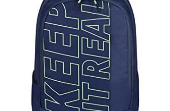 Gear Keep It Real 40L Large Water Resistant School Bag/Casual 5 Compartment Backpack/Daypack/Travel Standard Backpack/Kids Bag/College Bag For Boys/Girls/Men/Women (Navy-Green)