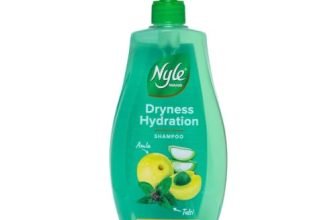 Nyle Naturals Dryness Hydration Shampoo, with Tulsi, Amla and Aloe Vera, Gentle & Soft Shampoo, pH Balanced and Paraben Free, For Men & Women, 800ml