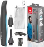 HAVELLS GS6532 5-in-1 Men’s Grooming Kit with Protective Combs, Rechargeable Grooming Kit 45 min  Runtime 4 Length Settings(Grey)
