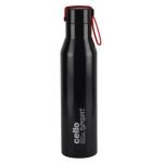 Cello Maestro Thermosteel Flask, 550ml, Black | 24 Hours Hot & Cold Stainless Steel Bottle | Leak Proof & Screw Top Lid | Ideal for Office, Gym, Home, Kitchen, Hiking, Trekking, Travel Bottle