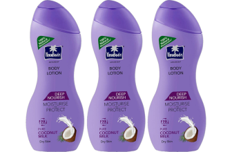 Parachute Advansed Deep Nourish Body Lotion, With Pure Coconut Milk, 72h Moisturization 250ml x 3(750 ml)