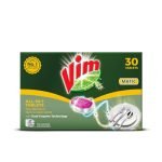 Vim Matic Dishwasher tablets All-In-One (Pack of 30) I Removes Tough Indian Grease I Designed By India’s No.1 Dishwashing Brand