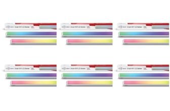 wipro Next Smart Wi-Fi 20W CCT+RGB LED Batten | 16 Million Colours | White Tunable | Dimmable |Scheduling |Scene Creation |Smart Grouping of Lights |Amazon Alexa & Google Asst. Compatible |Pack of 6