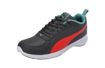 PUMA Mens Zenith V1 Asphalt-Red Blast-Aquifer Sneaker – 11 UK (39783101)