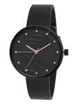 French Connection Women’s Analog Watch Black Strap-FCN00038H