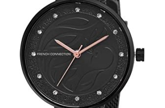 French Connection Women’s Analog Watch Black Strap-FCN00038H