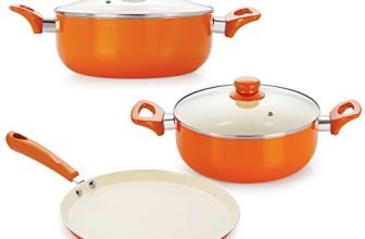 Non-Stick Ceramic Aluminium Cooking Item Set with Bakelite Handle