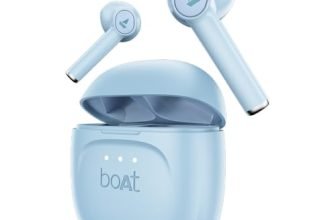 boAt Airdopes 131 Gen 2, 13mm Drivers, 70H Battery, ENx Tech, Beast Mode 45 ms Low Latency, ASAP Charge, Bluetooth Earbuds, TWS Ear Buds Wireless Earphones with mic (Ice Blue)