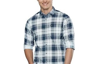 The Indian Garage Co Casual Shirt Long Sleeves Slim Fit White X-Large