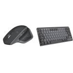 Logitech MX Master 2S Bluetooth Edition, Hyper-Fast Scrolling, Ergo, Rechargeable, Connects Up to 3 Mac/PC MX Mechanical Mini (Free Adobe), Linear Switches, Backlit, Bluetooth, USB-C